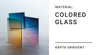 Glass Material. Gradient map.