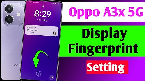 oppo a3x 5g display fingerprint lock setting | oppo a3x me fingerprint lock Kaise lagaye