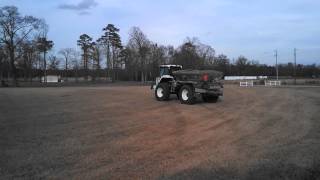 Spreading lime
