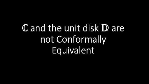 Does it exist a Conformal Map from Complex Plane to the unit disk?
