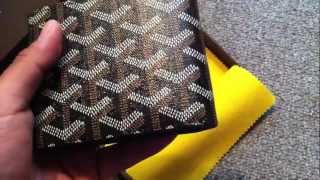 Goyard Matignon PM Noir Wallet Unboxing. #goyardwallet #goyard