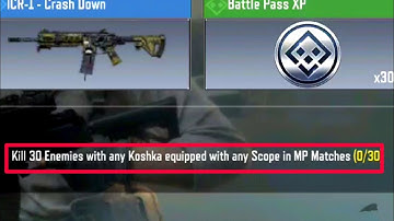 Call of duty mobile Kill 30 enemies with any Koshka equipped with any Sniper in mp matches