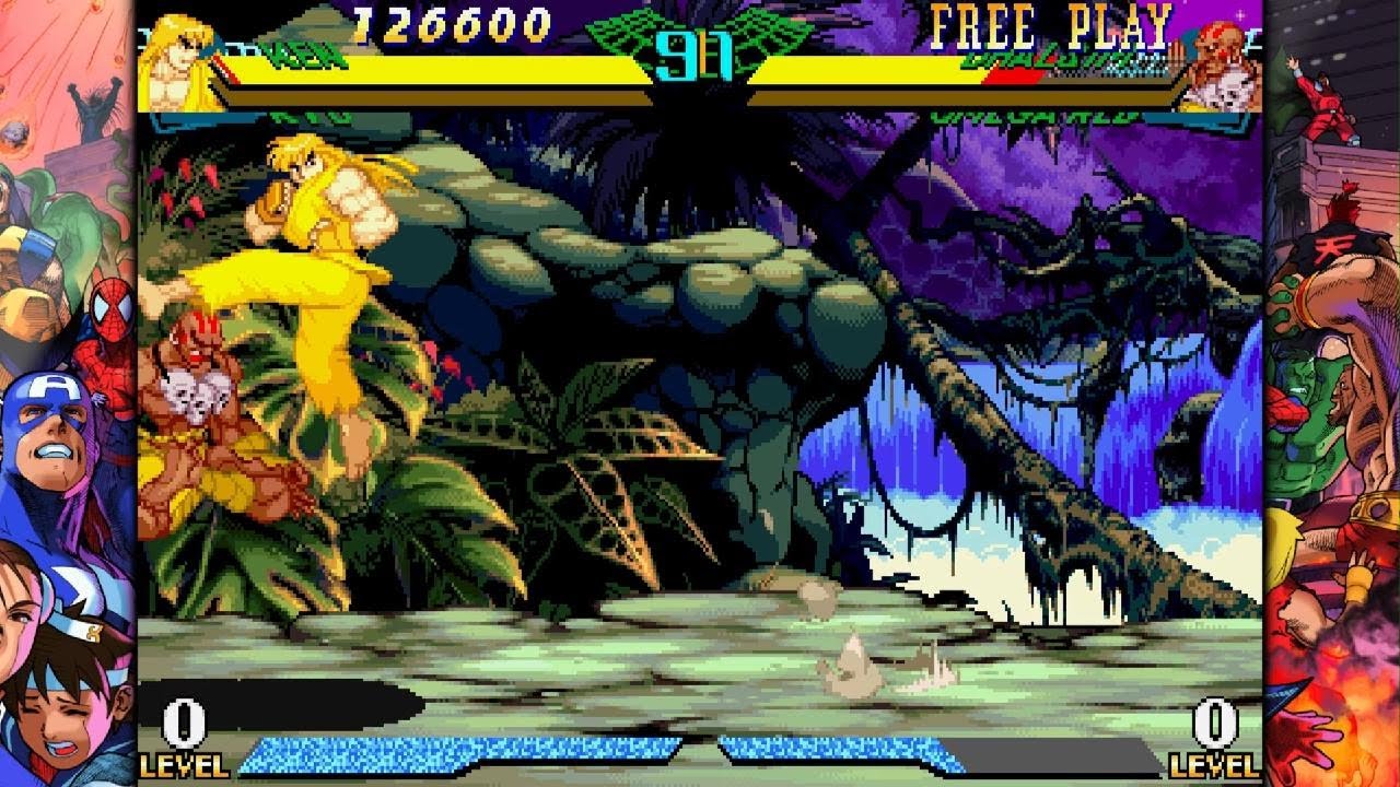 Mshvsf Ryu MARVEL Super Heroes vs Street Fighter Ryu/Ken Playthrough - YouTube