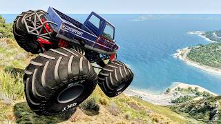 Cars vs Cliffs #2  BeamNG Drive Crashes | CrashBoomPunk