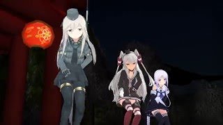 Mmd Wonderful Nippon Amatsukaze,U-511 And Umikaze
