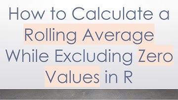 How to Calculate a Rolling Average While Excluding Zero Values in R