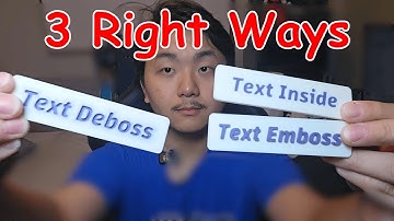 3 Ways To Emboss Text For 3d Printing