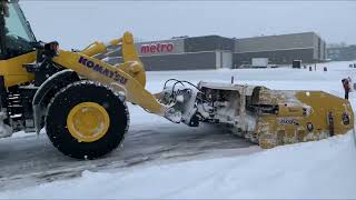 Plowing with metalpless and a Komatsu loader