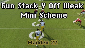 *TOUGH TO DEFEND* Gun Stack Y Off Wk Mini Scheme | Madden 22 Tips & Tricks