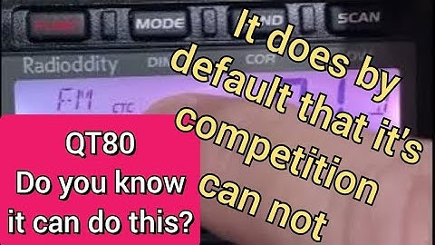 Radioddity QT80 programming CTSS #diy 