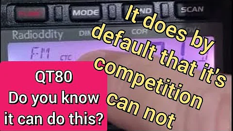 Radioddity QT80 programming CTSS #diy 