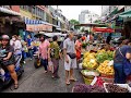 [4K] 2020 "Silom Soi 20" Thai street food and market in the morning, Bangkok