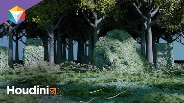3D Modeling Environments in Houdini: Foliage, Fireflies and Fog!