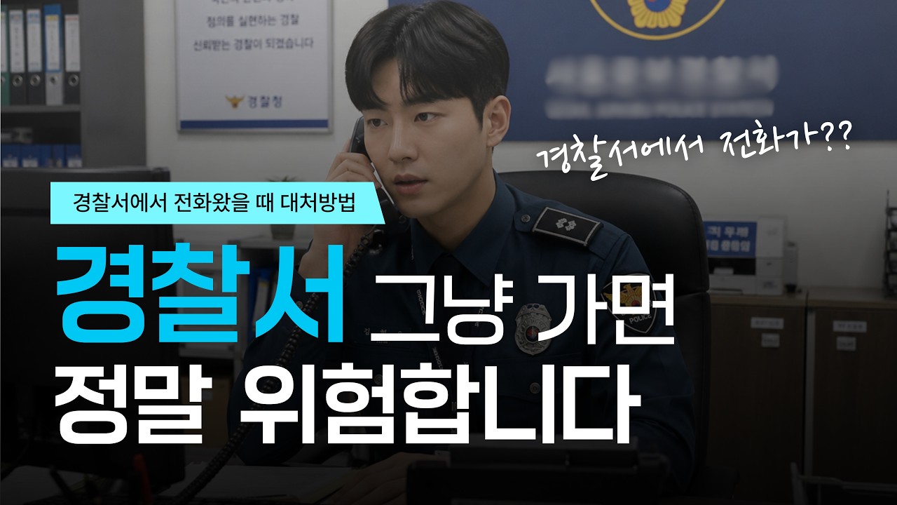 경찰서에서 조사를 받으라고 전화가 왔을 때 대처 방법 / 그냥가면 절대로 안돼요 / KIS 법률상담소 ep-7