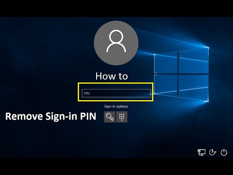 How to Remove Sign-in PIN on Windows 10 - Howtosolveit