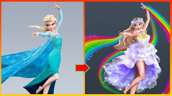 Frozen: Elsa Frozen Glow Up - Disney Princesses Tr...