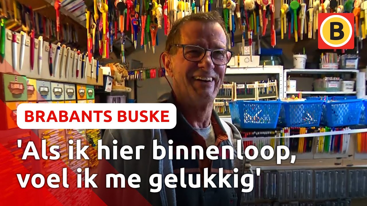 Jack spaart pennen en heeft er ruim 265.000: 'Grootste verzameling van Nederland' | Brabants Buske