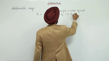 ICSE CLASS 11 MATH - Statistics - 12   Interpercentile Range