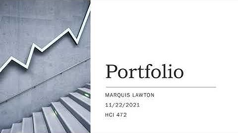 Portfolio Presentation - HCI 472