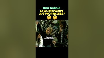 #kurtcobain says interviews are WORTHLESS?🧐 #nirvana #davegrohl #kristnovoselic