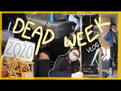 college DEAD WEEK in my life 2020