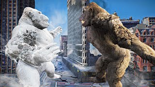 Black King Kong VS White King Kong (George) - Epic Battle