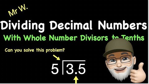 How to Divide Decimal Numbers to Tenths