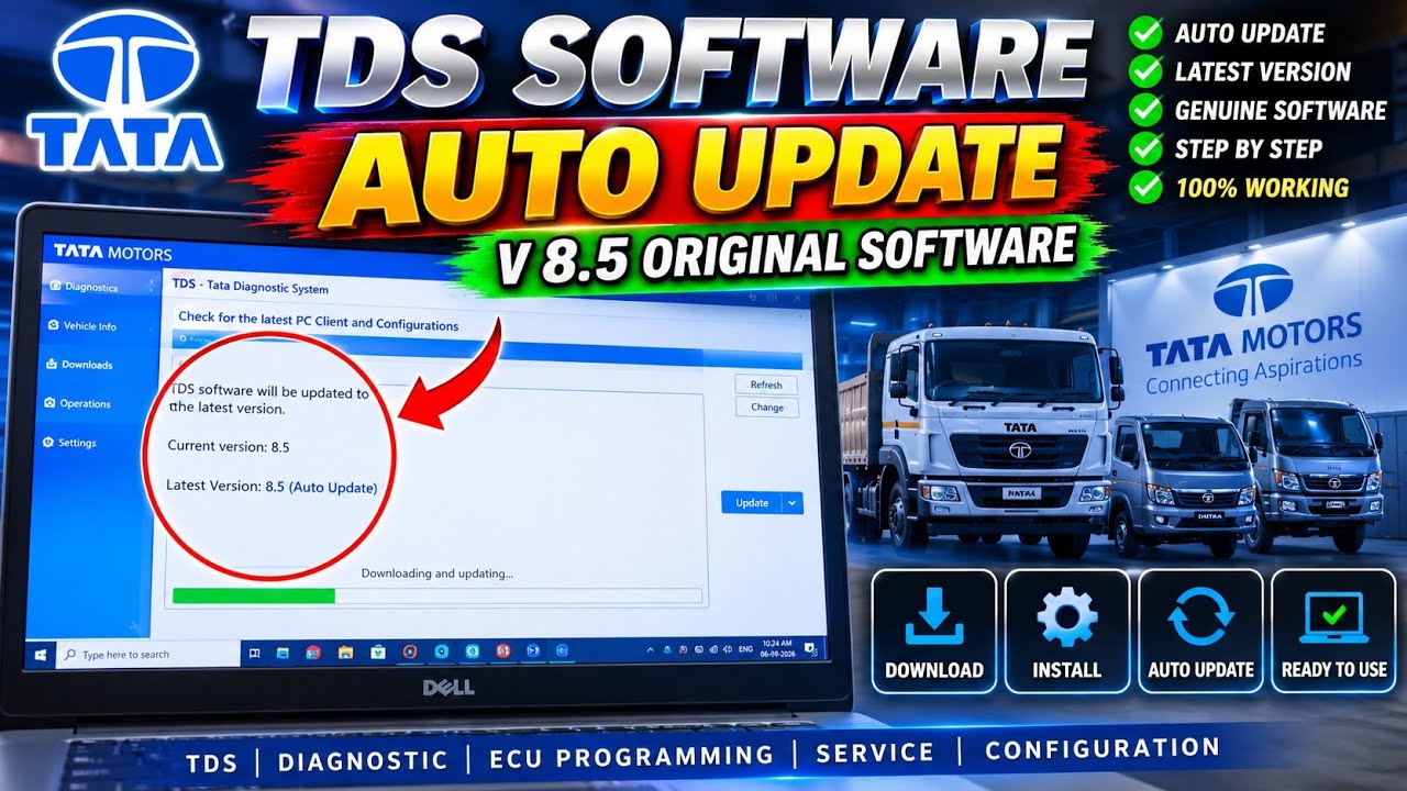 Tata Original software TDS_CV auto update - YouTube