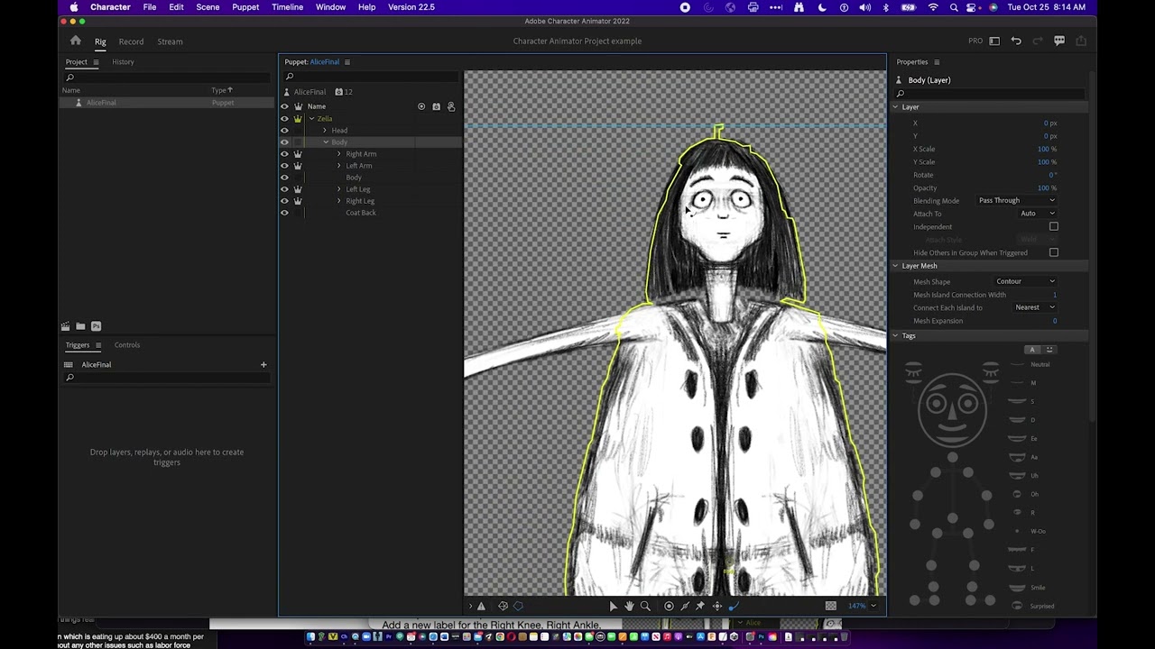 Rigging and adding audio to puppet - YouTube