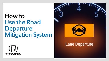 How to Use the Road Departure Mitigation System (RDM)