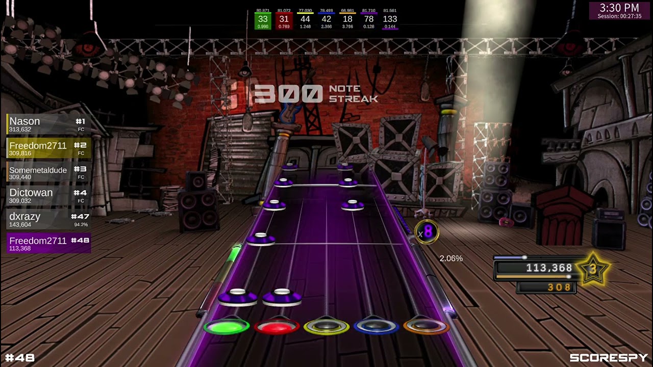 Clone Hero "Airbrushed" Guitar 100% FC (1st Place ScoreSpy)