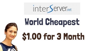 $1 for 3 Month World Most Cheapest Web Hosting Interserver