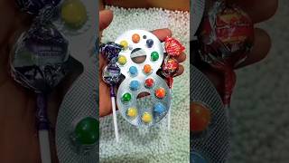hunting lollipop candy 🍭in Styrofoam granules #shorts #candy