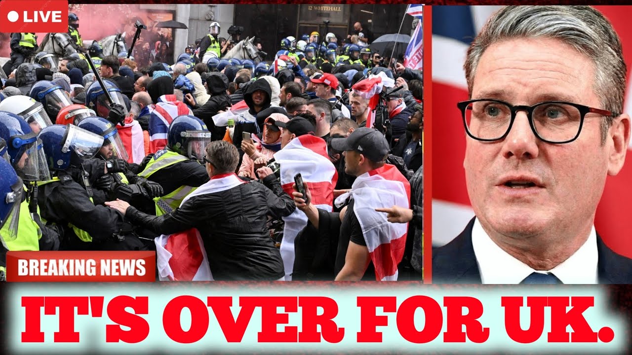 500,000 Protesters Drag Keir stamer UK Prime Minister During Civilian ...
