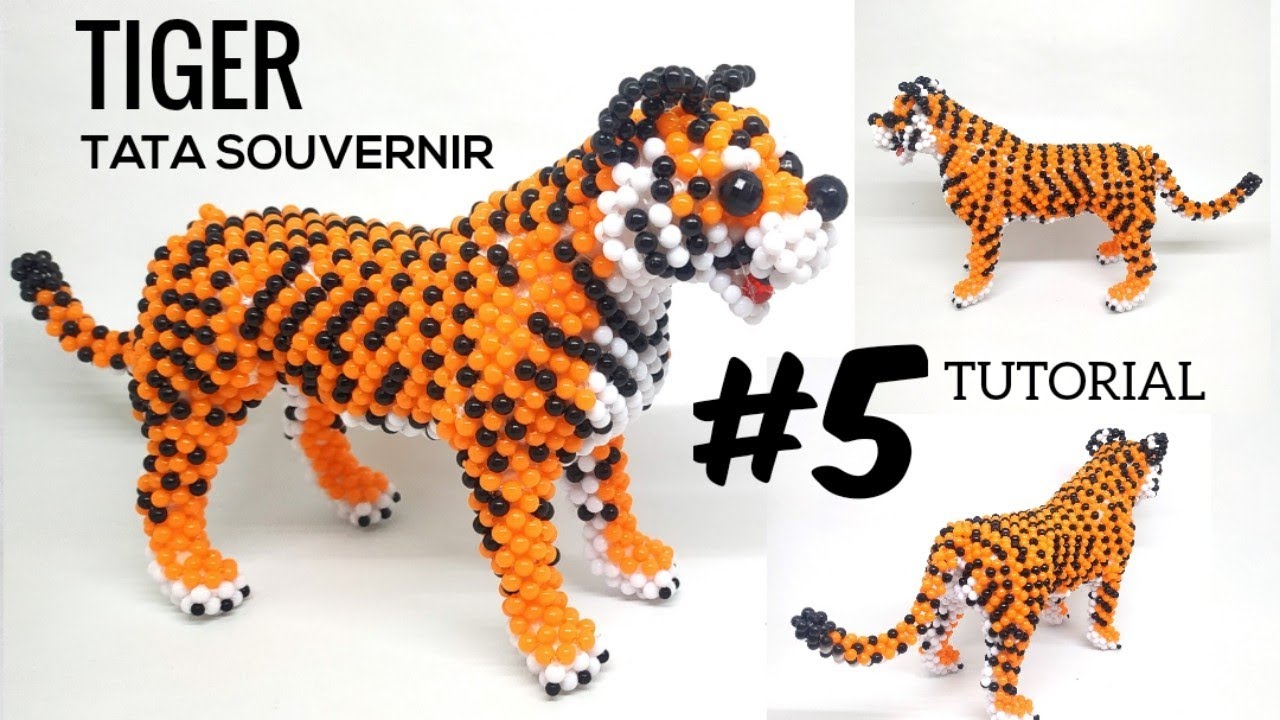 Tutorial Manik How to Bead Tiger Part 5/Tutorial manik manik/DIY/Beadcraft - YouTube