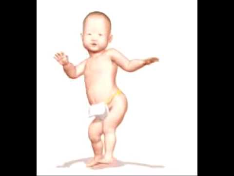 baby dancing in screen