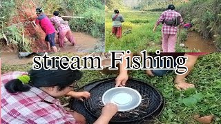 Stream Fishing ( lang roi so ok churi ) II Village Life II