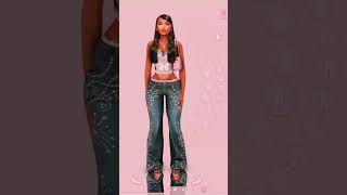 is she giving Y2K baddie 👀 #blacksims #blacksimmer #thesims4 #thesims