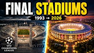 Champions League Finals Stadiums - All Venues, 33 Year!