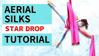Aerial Silks Tutorial | 8 STAR DROPS - double star - single star - salto