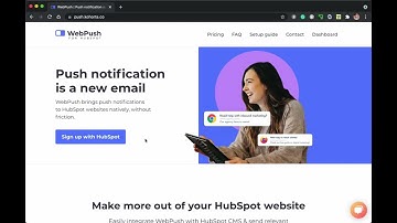 WebPush installation on HubSpot CMS & sending first push notification