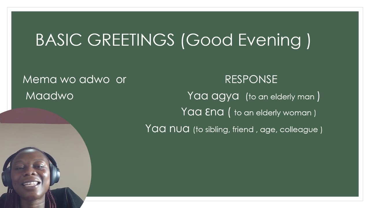 AKAN TWI BASIC CONVERSATION . 