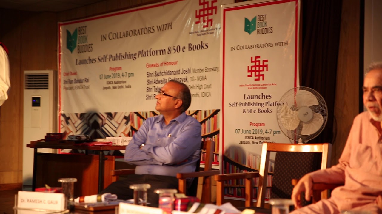 BBB and IGNCA Event to Launch Self Publishing 7June2019 Delhi India 7