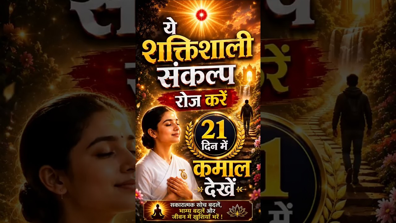 🇲🇰 21 दिन रोज,सुबह उठते ही ये शक्तिशाली संकल्प जरूर कीजियेगा!Divine Mantra with BK Angel Didi #viral