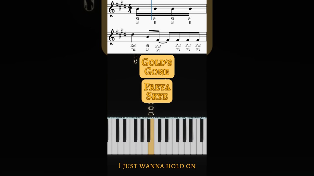 Freya Skye - Gold's Gone Piano Cover 