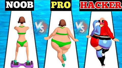 NOOB vs PRO vs HACKER | Body Race Game Walkthrough |