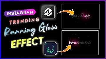 How To Make Trending Running Glow Effect Lyrical Status Video | Alight motion+Node Video Tutorial