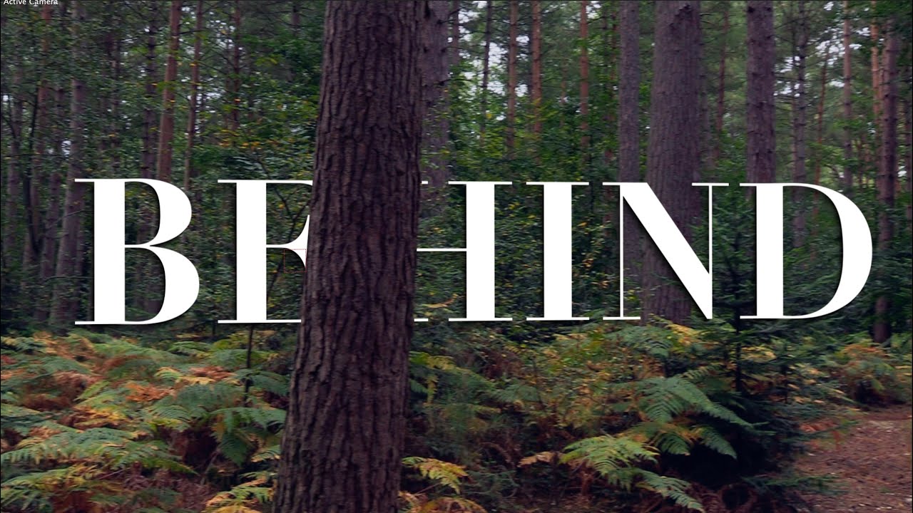 How To Put Text Behind Objects Adobe After Effects Tutorial YouTube