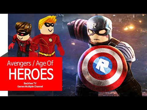 Roblox Age Of Heroes Speedster Dark Knight Spider Man Captain America Game Play I Backhoe Tv Youtube - captain america suit roblox