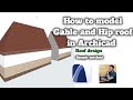 How to model Gable and Hip Roof in Archicad